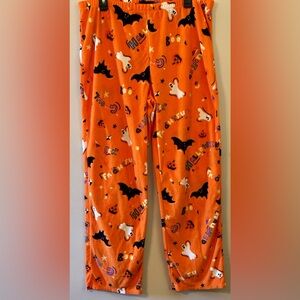 Halloween Themed Orange Pajama Pants